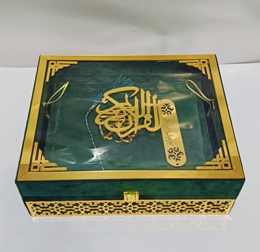 Luxury Velvet Quran Set – Divine Grace