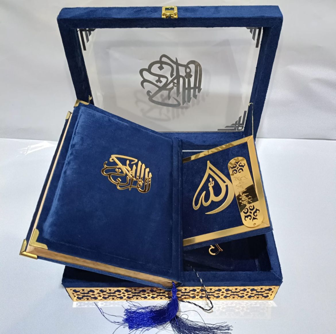 Luxury Velvet Quran Set – Divine Grace