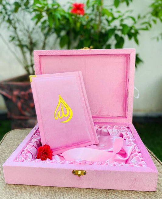 Velvet Quran Set – Elegant Islamic Gift