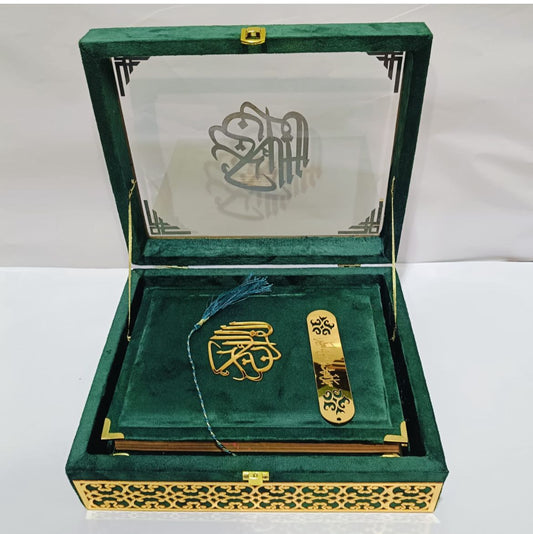 Luxury Velvet Quran Set – Divine Grace