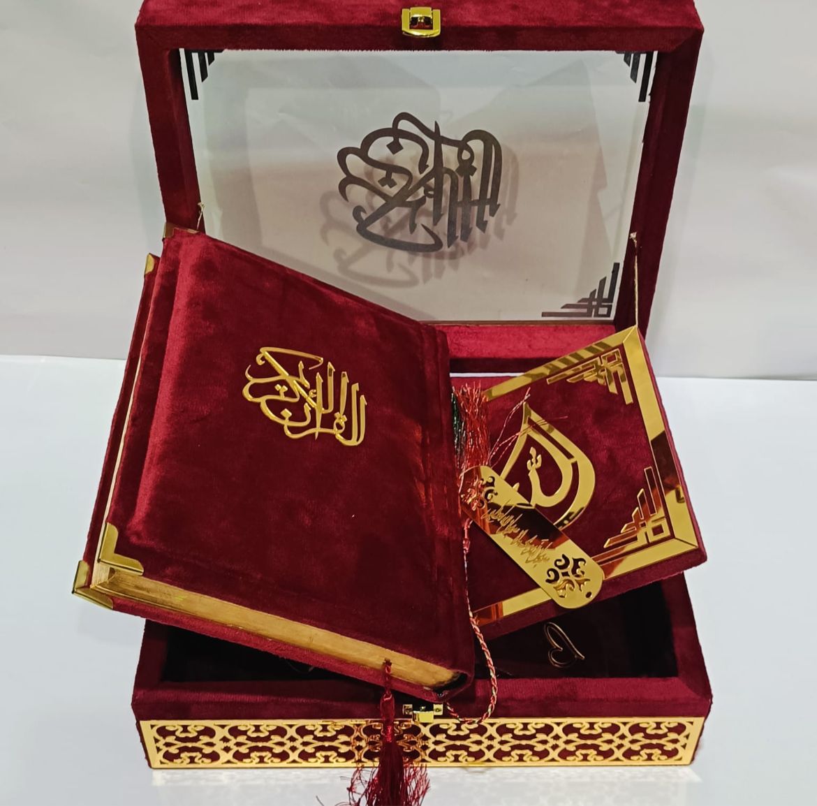 Luxury Velvet Quran Set – Divine Grace